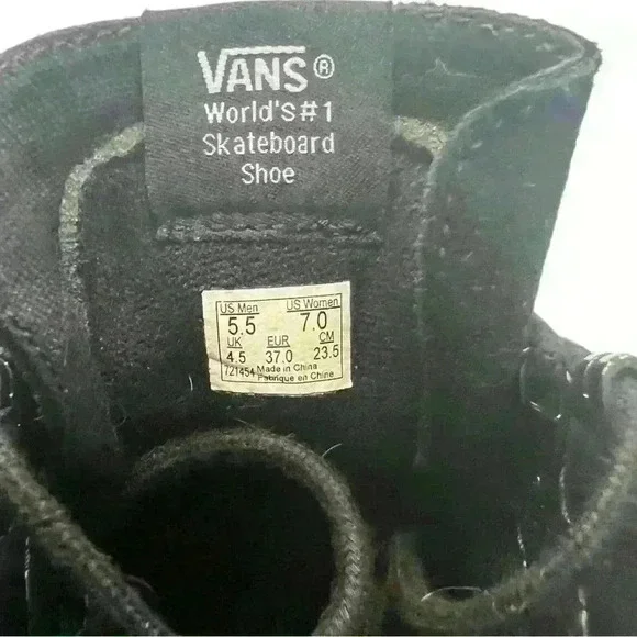 Vans Sk8-Hi Shoes With Black Studs Size 7 - Picture 6 of 7